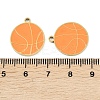 304 Stainless Steel Enamel Pendants STAS-Z190-07G-06-3