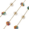 Handmade 304 Stainless Steel Beaded Chains CHS-L031-11G-02-1