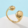 304 Stainless Steel Cuff Rings for Women RJEW-A063-01C-G-1