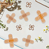 24Pcs 3 Styles Adhesive Bandage Shape Medical Theme Non-Woven Fabrics Computerized Embroidery Cloth Iron on/Sew on Patches PATC-CY0001-34-7