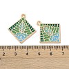 Rack Plating Alloy Enamel Pendants FIND-I038-04D-3