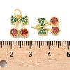 Brass Micro Pave Cubic Zirconia Pendants KK-I355-02G-02-3