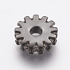 Brass Micro Pave Cubic Zirconia Bead Spacers LS-ZIRC-E143-21B-1