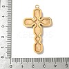 304 Stainless Steel Rhinestone Pendants Ion Plating(IP) STAS-V015-04B-G-3