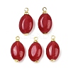 Dyed Natural White Jade Pendants KK-B157-44A-2