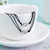 2Pc 2 Style 430 Stainless Steel Knot Heart Link Bracelets Set JB718A-2