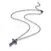 304 Stainless Steel Pendant Necklaces NJEW-F264-04B-1