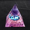 Luminous Constellation Orgonite Pyramid Resin Energy Generators PW-WGB3061-07-1