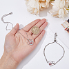 1Pc Alloy Heart Link Silder Bracelets SJEW-OC0001-01-3