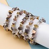 Natural Botswana Agate Chip Beaded Stretch Bracelets for Women Men BJEW-L038-01C-1
