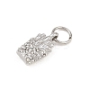 304 Stainless Steel Rhinestone Pendants STAS-I365-01P-01-2