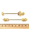 Lotus Shapes Brass Blank Beadable Pendant Bails FIND-H009-01MG-3