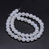 Grade A Natural White Agate Round Beads Strands G-F256-01-8mm-A-2