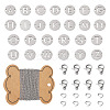 DIY Initial Link Bracelet Making Kit DIY-CF0001-22-1