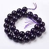 Natural Amethyst Bead Strands G-J376-20-14mm-2