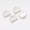 Brass Multi-strand Box Clasps kk291-S-1