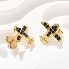 304 Stainless Steel Stud Earrings EJEW-F361-09G-5