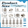 80Pcs 4 Styles Tibetan Style Alloy Beads TIBEB-LP0001-77-2