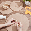 3Pcs 3 Styles Medium Density Fiberboard (MDF) Portable Clay Wedging Board with Built AJEW-UN0002-18-4