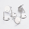 304 Stainless Steel Stud Earring Findings STAS-P198-25-12mm-1