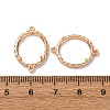 Oval Brass Connector Cabochon Settings KK-NH0007-06KCG-3