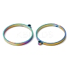 304 Stainless Steel Open Back Bezel Flat Round Pendants STAS-Z040-04A-RC-2