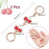Alloy Enamel Cherry Link Chains for Purse Chains PURS-WH0001-41-2