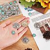 20Pcs Tibetan Style Alloy Flower Multi-Strand Links FIND-SC0003-65-3
