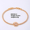 Brass Rhinestone Sun Link Bracelets for Women XO6953-5-1