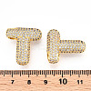 Brass Micro Pave Cubic Zirconia Pendants KK-N254-06G-T-3