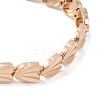 Brass Link Chain Bracelets for Women Men BJEW-P324-01B-KCG-2