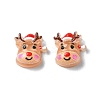 Sandy Brown Christmas Series Resin Cabochons CRES-Q006-02C-1