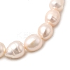 Natural Cultured Freshwater Pearl Beads Stretch Bracelets for Women BJEW-JB12302-4