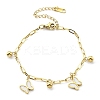 304 Stainless Steel Bracelets BJEW-R003-03G-02-2
