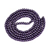 Baking Paint Pearlized Glass Pearl Round Bead Strands HY-Q003-10mm-20-2