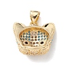 Brass Micro Pave Cubic Zirconia Pendants KK-M240-10-4