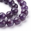 Natural Amethyst Beads Strands X-G-G099-10mm-1-3