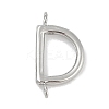 304 Stainless Steel Letter Connector Charms LS-STAS-M108-01P-04-1