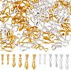120Pcs 6 Styles Brass Ice Pick Pinch Bails for Pendant Making KK-SC0005-18-1
