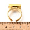 304 Stainless Steel Open Cuff Rings for Women RJEW-R012-01G-3