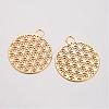 Brass Pendants KK-D522-01G-NR-1