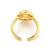 Brass Letter Open Cuff Rings for Women RJEW-G313-01O-G-3