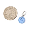 Acrylic Sewing Buttons Pendant Decorations HJEW-JM04109-02-3