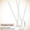 ANATTASOUL 3 Sets 3 Colors Couple Matching Necklaces Set NJEW-AN0001-62-2