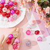60Pcs 12 Styles DIY Acrylic & Plastic Beads Jewelry Making Findings Kit DIY-SC0025-49A-3