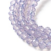 Baking Paint Transparent Glass Beads Strands DGLA-A034-J4MM-D03-3