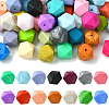 Hexagon Food Grade Silicone Focal Beads SIL-CJC0005-07-1