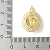 Brass Micro Pave Clear Cubic Zirconia Pendants X-ZIRC-I071-11G-3
