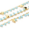 Handmade Glass Beaded Chains CHC-I038-14G-01-1