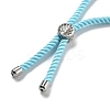 Twisted Nylon Cord Silder Bracelets DIY-B066-03P-13-3